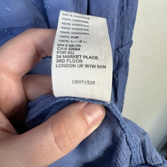 FREE PEOPLE Across the Sea Mini Dress Lilac Purple Periwinkle Size Large NWT New - Picture 10 of 10